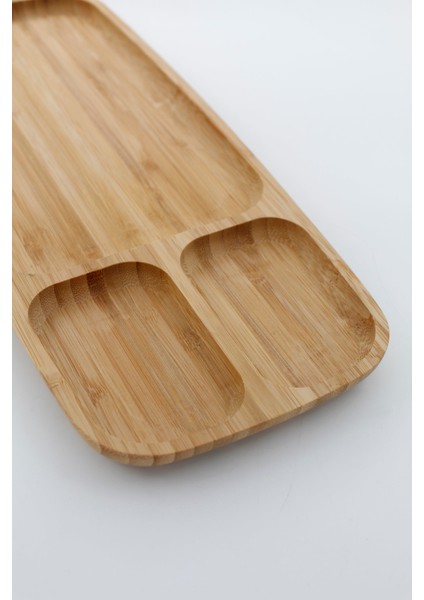 Bambu Bölmeli Sunum Tabağı 38x16x2 Cm fiyatları