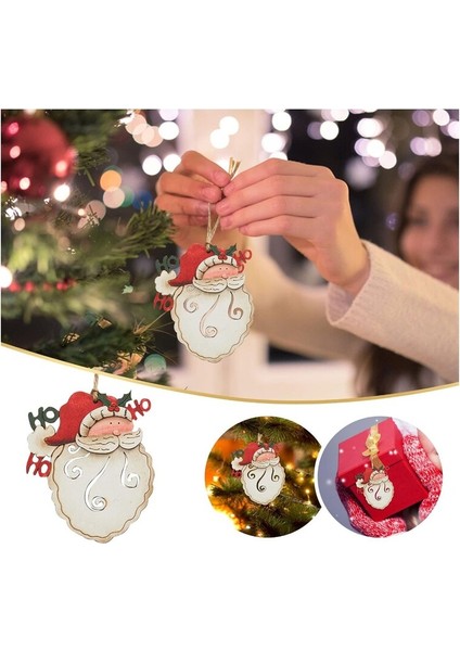 El Sanatları Için Küçük Noel Baba Asılı Süs Ağaç Için Ev Dekorasyon 1 Adet indirimleri