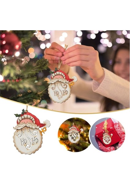 El Sanatları Için Küçük Noel Baba Asılı Süs Ağaç Için Ev Dekorasyon 1 Adet fırsatları