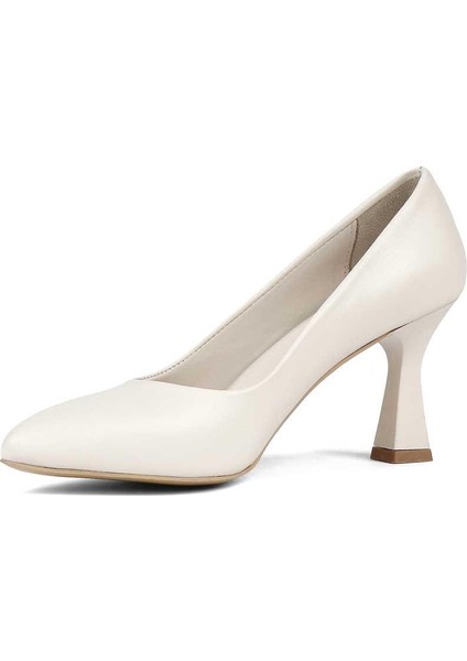 Kadın Bej Ince Topuklu Deri Stiletto fırsatları
