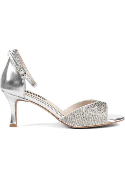 Kadın Lame Taşlı Arkası Kapalı Abiye Ayakkabı