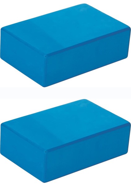 Yoga Block Seti Eva Yoga Blok 2 Adet Mavi