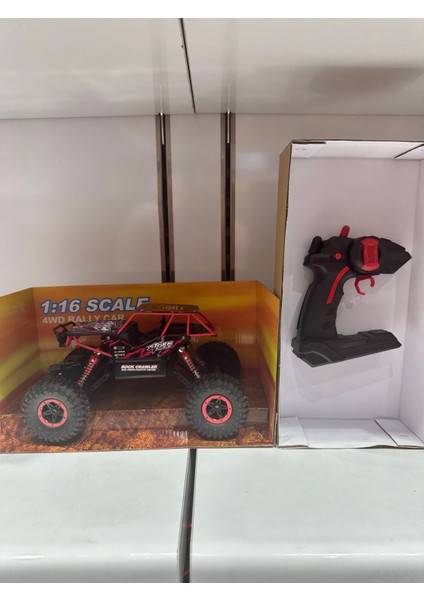 Uzaktan Kumandalı Araba 4x4 Rock Crawler Off Road Şarjlı Işıklı Jeep Özel Batarya