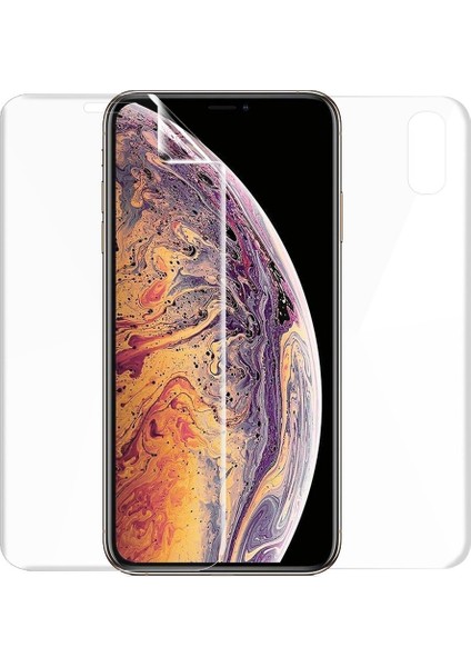 iPhone Xs Max ile Uyumlu Ön Arka Koruma Full Body Jelatin