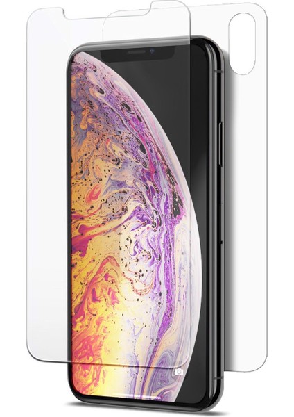 iPhone Xs Max ile Uyumlu Ön Arka Koruma Full Body Jelatin