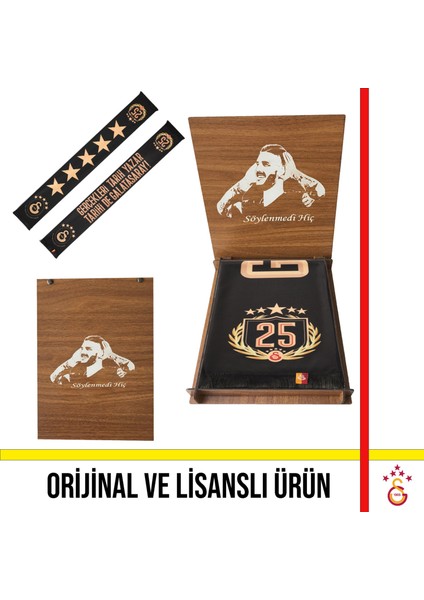 Lisanslı Özel 2025 Şampiyonluk Şal Atkı Icardi Ahşap Kutulu