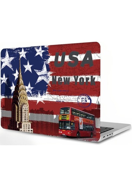 MacBook Air 13.6 Inç A2681 2022 2023 Sürümü ile Uyumlu Kılıf - MacBook Air 13.6" M2 Çip Için Geçmeli Sert Kabuk Kapak (Yurt Dışından)