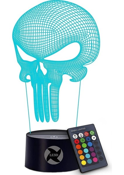 3D Optik Illüzyon Gece Lambası - Gre Yaratır (Yurt Dışından)