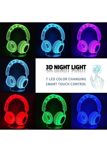 Lamba Gece Lambası 3D Illüzyon Lamba Masa F Ak-23 (Yurt Dışından) modelleri