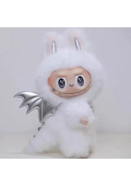 Stokta Yüksek Kaliteli Labubu Skullpanda Mokoko Zimomo Cadılar Bayramı Labubu Anahtar Bebeği Noel Hediyesi Anahtarlama Çocuk Oyuncakları Replicolor: Angel (Yurt Dışından)