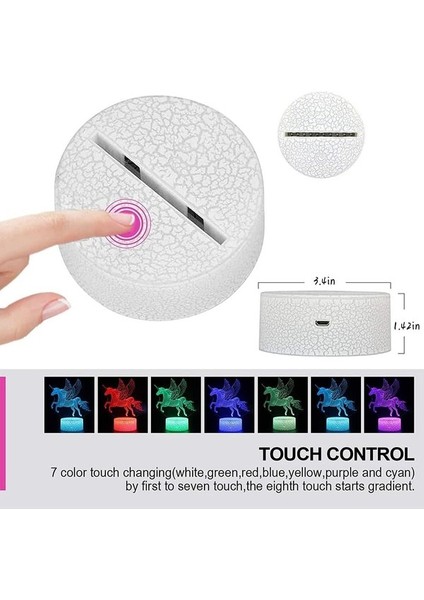 Tek Boynuzlu Gece Işıkları Kız 1 Için Doğum Günü Hediyeleri (Yurt Dışından) fiyatları