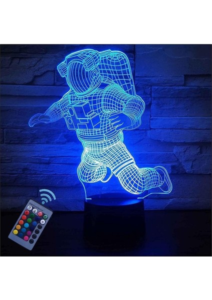 3D Astronot Gece Lambası USB ile Çalışan Uzaktan Kumanda (Yurt Dışından)