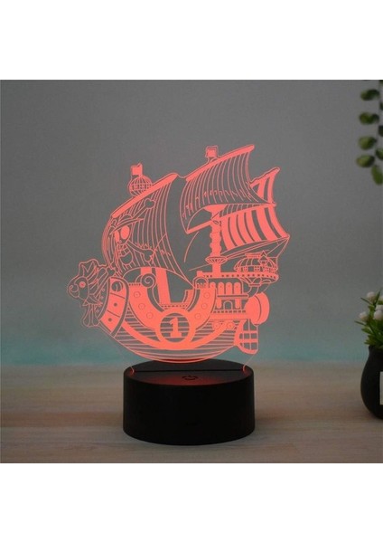 Anime 3D Renkli Bin Güneşli LED Gece Lambası T (Yurt Dışından) modelleri