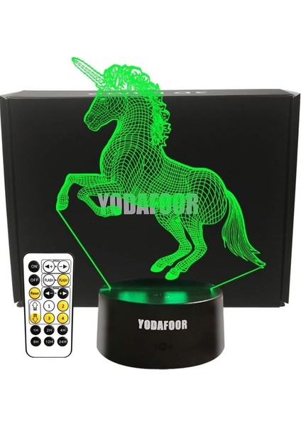 Çocuklar Için Unicorn Hediyeler Gece Lambası Bebek T (Yurt Dışından)