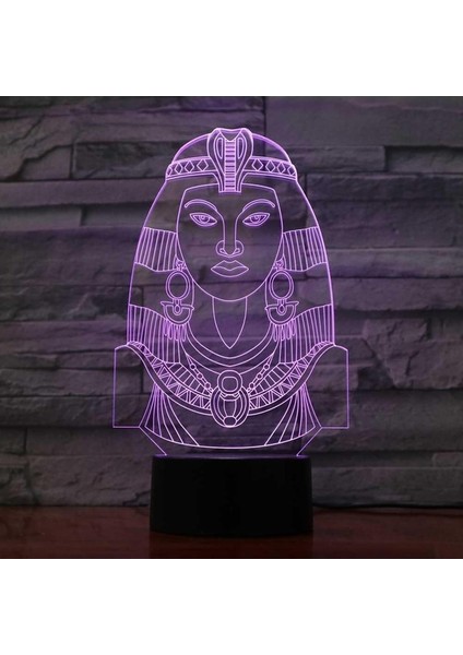 3D Mısırlı Kadınlar Gece Lambası Masa Masası Optik I (Yurt Dışından) fiyatları