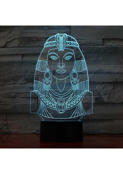 3D Mısırlı Kadınlar Gece Lambası Masa Masası Optik I (Yurt Dışından) modelleri