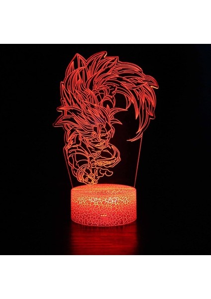 Çocuk Hayranları Için Son Goku Anime 3D Gece Lambası-16 Col GOKU14 (Yurt Dışından)