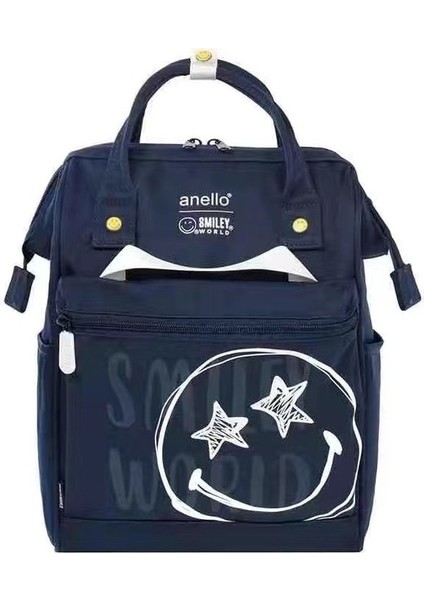 Gülen Suratlı Sırt Çantası - Sarı (Yurt Dışından)