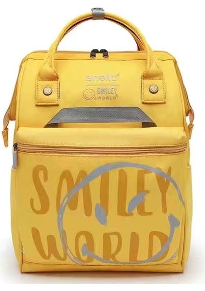 Gülen Suratlı Sırt Çantası - Sarı (Yurt Dışından) fiyatları