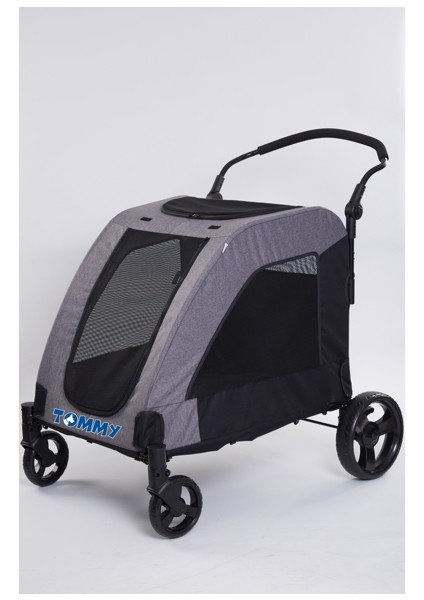 Evcil Hayvan Arabası Gri 97x84x119cm Max 60kg