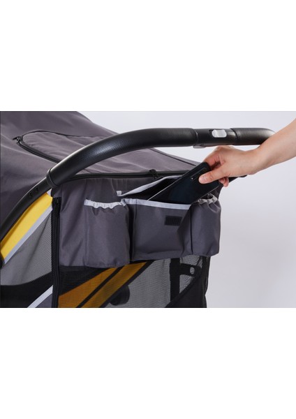 Evcil Hayvan Arabası Gri 112x65x100cm Max 40kg fırsatları