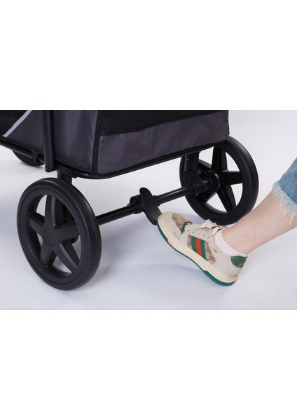 Evcil Hayvan Arabası Gri 112x65x100cm Max 40kg indirimleri