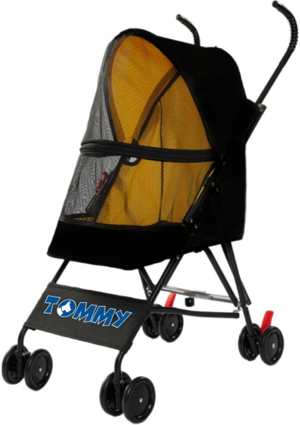 Evcil Hayvan Arabası Siyah 76.5x44x99cm Max 15kg