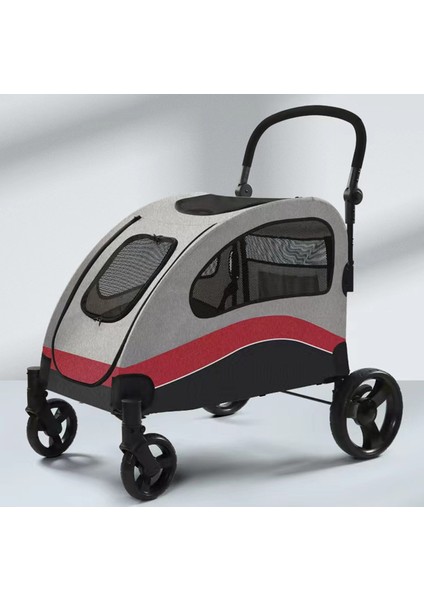 Evcil Hayvan Arabası Kırmızı 90x73x108cm Max 60kg