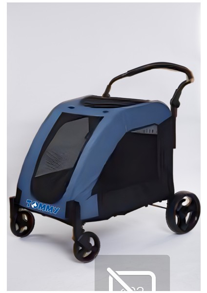 Evcil Hayvan Arabası Mavi 97x84x119cm Max 60kg