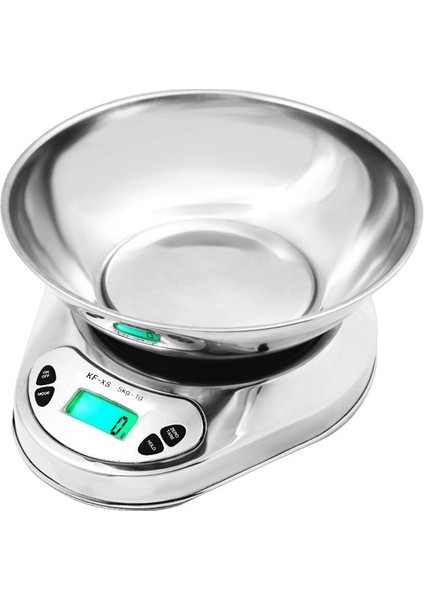 Kfs-S3 Paslanmaz Mutfak Terazisi 5kg / 1gr