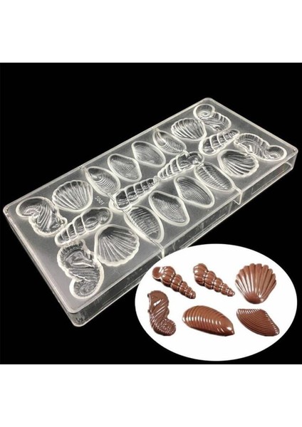 Polikarbon Deniz Ürünleri Çikolata Kalıbı