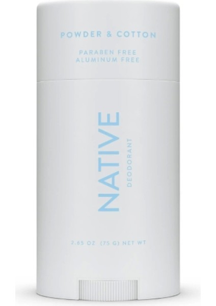 Natıve Powder & Cotton Alumınum Free Paraben Free Deodorant 75 G