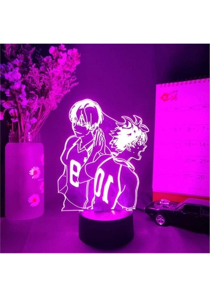 3D 3/7/16 Renk Gece Işıkları Ese Anime Lambası (Yurt Dışından) modelleri