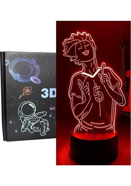 Tendou Satori 3D LED Lamba Anime Gece Lambası 7/16 7 Renk (Yurt Dışından)