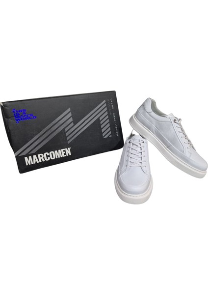 Milano Beyaz Premium Deri Erkek Sneaker modelleri