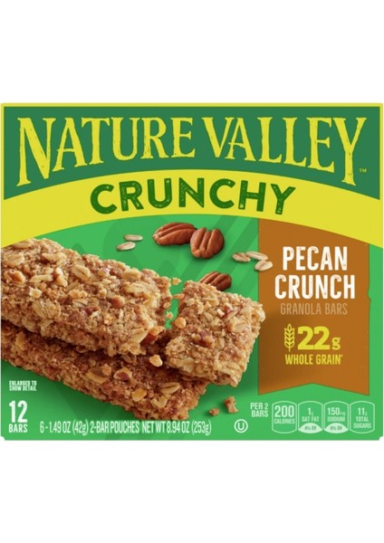 Crunchy Pecan Crunch Granola 12 Bars 253 gr