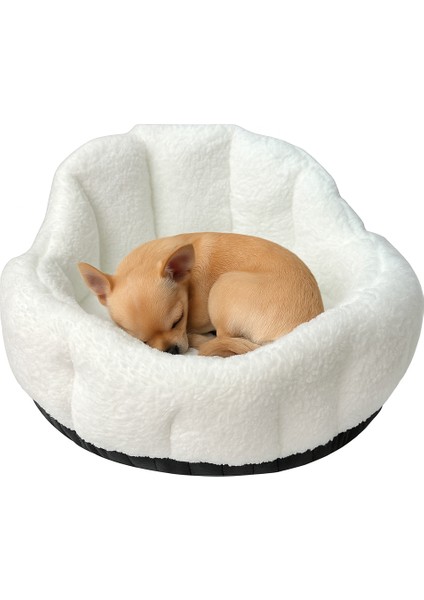 Peluş Evcil Hayvan Yatağı Wellsoft Kumaş Kedi ve Köpek Için Rahat Yatak