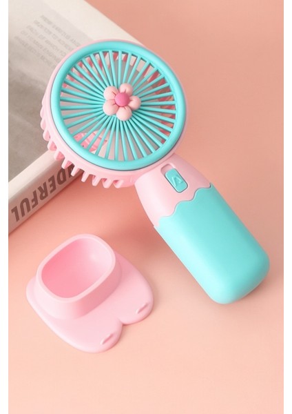 Taşınabilir Mini Fan Soğutucu Masa Üstü Vantilatör USB Şarjlı Pratik