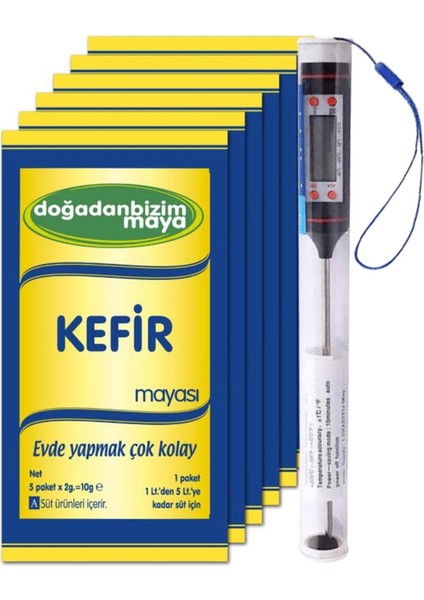 Kefir Mayası 6 x 10 gr + Gıda Termometresi