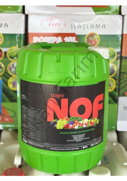 Izagro Nof Potasyum Katkılı Bitkisel Menşeili Sıvı Organik Gübre 20 Litre