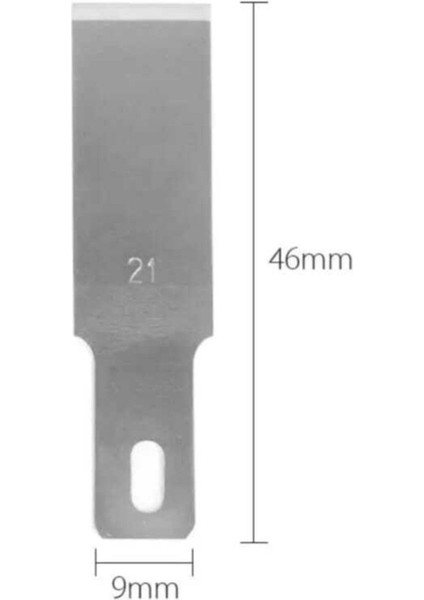 Hobby Blades 10LU No:21 Kapak ve Entegre Kazıma Bıçağı