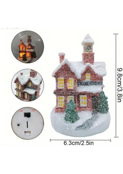 Renkli Ev Dekor Işıklı Düğme Pilli Wireless Noel Yılbaşı Masal Reçine 1 Adet