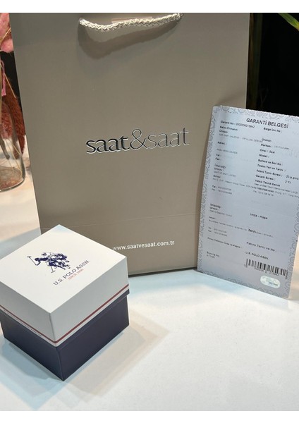 U.s.polo Assn Çelik Kordon 2 Yıl Garantili 3 Atm Suya Dayanıklı Kadın Kol Saati+Bileklik UA.2085.M06 fırsatları