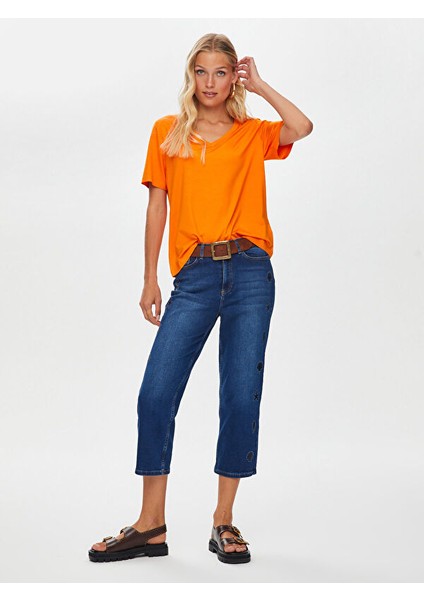 V Yaka Kısa Kol T-Shirt S25TSH001