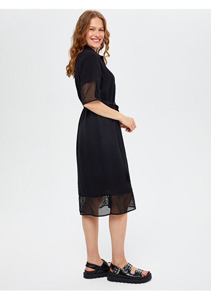 File Garnili Müslin Gömlek Elbise S25ELB034 modelleri