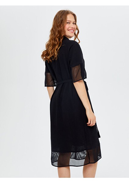 File Garnili Müslin Gömlek Elbise S25ELB034 fırsatları