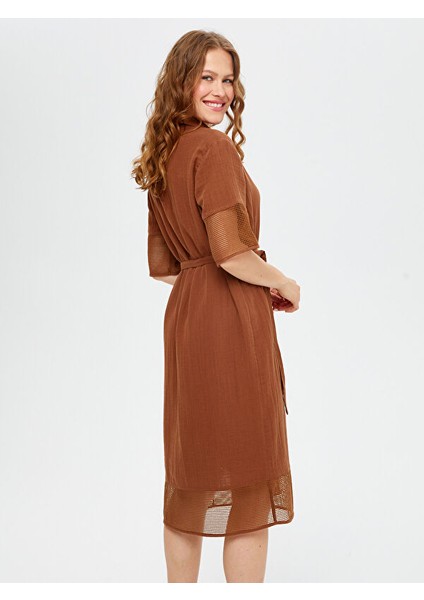 File Garnili Müslin Gömlek Elbise S25ELB034 modelleri