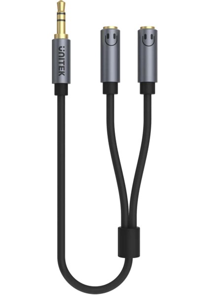 Unıtek 3.5mm Aux Kulaklık Çoklayıcı Y Kablo (Y-C956ABK)