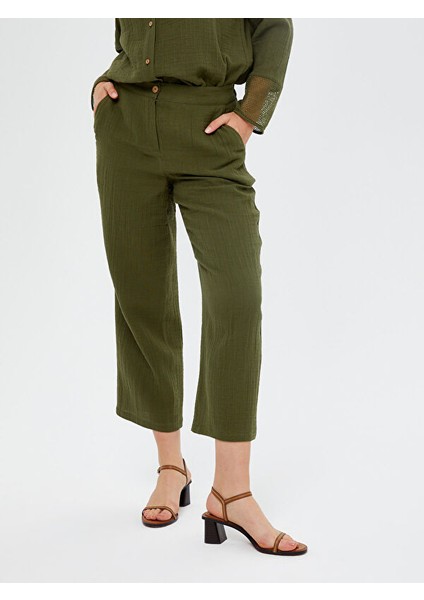 Wide Leg Fit Müslin Pantolon S25PNT028
