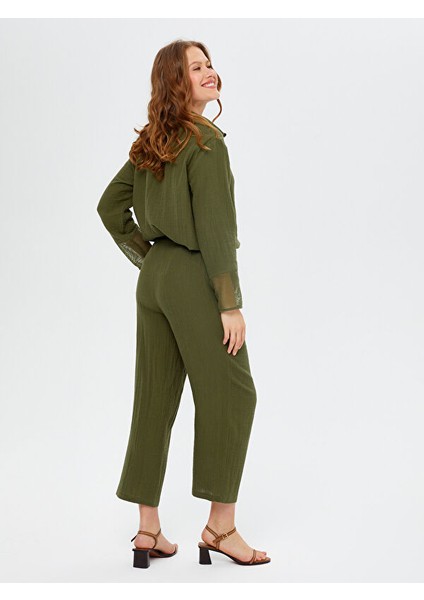 Wide Leg Fit Müslin Pantolon S25PNT028